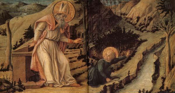 Filippino Lippi The Vision of St.Augustine France oil painting art